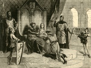 Die Zeremonie des Feudaldienstes, 9.-10. Jahrhundert, 1890