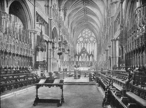 Der Chor, Lincoln Cathedral, 1902