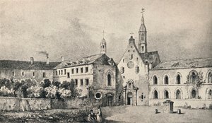 Die Kirche und das Kloster der Petits Augustins, 1915 von Unbekannt