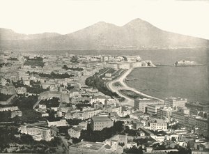 Die Stadt, Bucht und Vesuv, Neapel, Italien, 1895