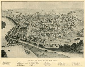 Die Stadt Delhi vor der Belagerung, 1901 von Unbekannt