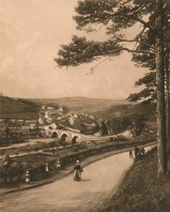Der Clyde bei Kirkfieldbank, von den Braes in der Nähe von Lanark, 1902 von Unbekannt