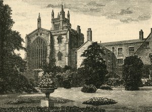 Die College-Kapelle, vom Garten des Wächters, 1898