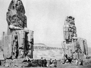 Die Kolosse von Memnon, Luxor Theben, Ägypten
