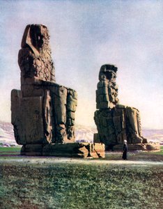 Die Kolosse von Memnon, Theben, Ägypten, 1933-1934
