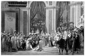 Die Weihe des Kaisers Napoleon und die Krönung der Kaiserin Josephine, 1804