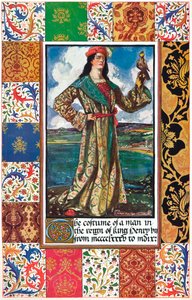 Kostüm eines Mannes zur Zeit von König Heinrich VII. von Unbekannt