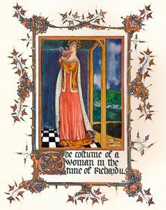 Kostüm einer Frau zur Zeit von Richard II. von Unbekannt