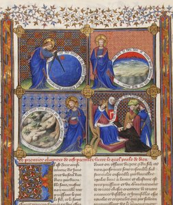 Die Schöpfung aus: Livre des propriétés des choses von Barthélemy l
