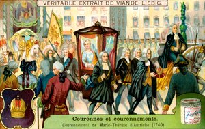 Die Krönung von Maria Theresia von Österreich im Jahr 1740, um 1900
