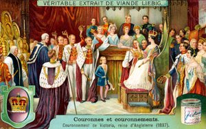 Die Krönung von Victoria, Königin von England im Jahr 1837, ca. 1900