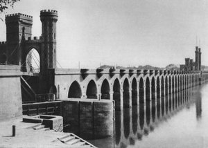 Das Delta-Barrage, Kairo, Ägypten, um 1920er Jahre von Unbekannt
