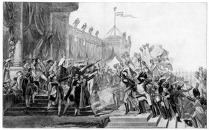 Die Verteilung der Adlerstandarten, 5. Dezember 1804 von Unbekannt