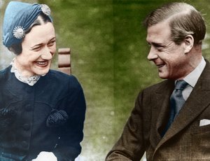 Der Herzog und die Herzogin von Windsor Mrs. Simpson im Chateau de Cande, Frankreich, 1937 von Unbekannt