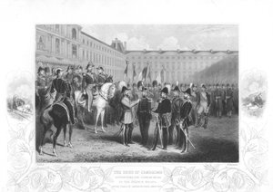 Der Herzog von Cambridge überreicht die Krim-Medaille an französische Soldaten von Unbekannt