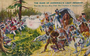 Die Duke of Cornwalls Light Infantry bei Brandywine, 1777, 1939 von Unbekannt