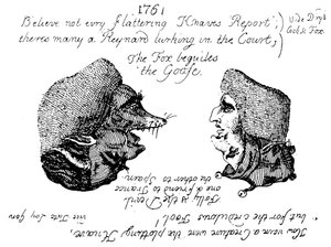Der Herzog von Newcastle und Lord Holland, 1761 um 1905