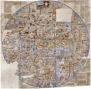 Die Ebstorfer Weltkarte, ca. 1300 von Unbekannt