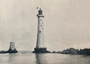 Der Eddystone-Leuchtturm - Zeigt die Felsen, 1895