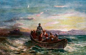 Die Flucht von Maria Stuart aus Schloss Loch Leven, 19. Jahrhundert, ca. 1920 von Unbekannt
