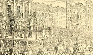 Die Hinrichtung von Charles I. in Whitehall, 30. Januar 1649