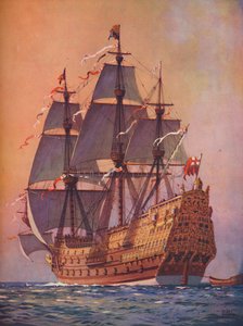 Das beste Kriegsschiff ihrer Zeit, die Sovereign of the Seas markierte einen wichtigen Entwicklungsschritt von Unbekannt