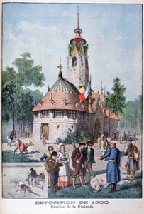 Das Finish-Pavillon auf der Weltausstellung von 1900, Paris, 1900