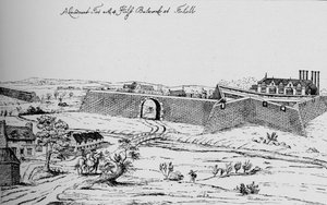 Das Fort in Vauxhall, errichtet zum Schutz Londons während des Bürgerkriegs, ca. 1810 von Unbekannt