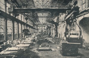Die Gießerei in den Swindon-Werken, um 1917
