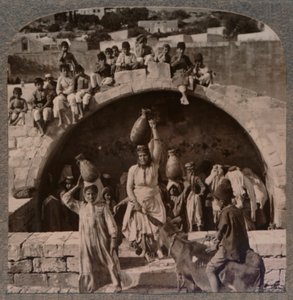 Der Brunnen der Jungfrau, Nazareth von Unbekannt