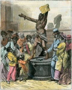 Der befreite Sklave, Statue in der Memorial Hall, Centennial Exhibition, Philadelphia, USA, ca. 1876 von Unbekannt