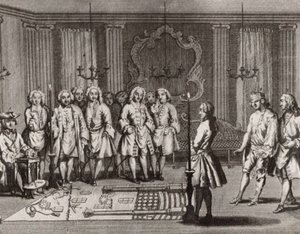 Die Einweihungszeremonie der französischen Freimaurer, 18. Jahrhundert