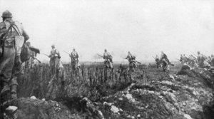 Die Franzosen starten ihre Offensive, 2. Schlacht von Champagne, Frankreich, 25. September 1915 von Unbekannt