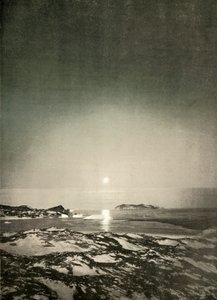 Der Vollmond in der Zeit der Herbstdämmerung von Unbekannt
