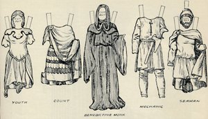 Die Galerie der britischen Kostüme: Die Kleidung der Menschen in normannischer Zeit, ca. 1934