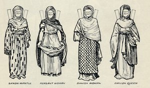 Die Galerie der britischen Kostüme: Die Kleidung der Dänen und späteren Angelsachsen, ca. 1934