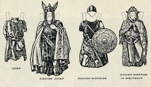 Die Galerie der britischen Kostüme: Die Kleidung der Dänen und späteren Angelsachsen (ca. 1934) von Unbekannt