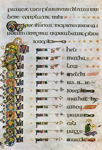Die Genealogie Christi, 800 n. Chr., 20. Jahrhundert von Unbekannt