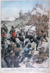 Die deutsche Garnison von Windhoek, belagert von den Herero, Südwestafrika, 1904