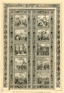 Die Ghiberti-Tore - Die Osttür des Baptisteriums in Florenz, 1882