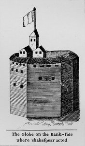 Das Globe-Theater am Südufer, wo Shakespeare spielte, ca. 1600, 1912