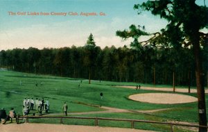 Der Golfplatz vom Country Club, Augusta, Georgia, um 1910 von Unbekannt