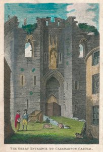 Der Große Eingang zum Caernarvon Castle, 1808