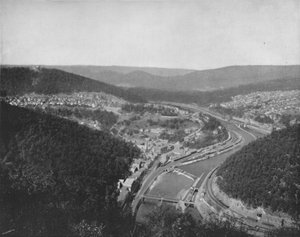 Die große Schleife bei Mauch Chunk, 19. Jahrhundert