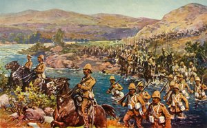 Die große Umgehungsbewegung - Überquerung des Riet, 1901