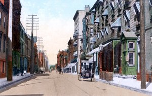 Die Halifax und Queens Hotels, Hollis Street, Halifax, Nova Scotia, Kanada