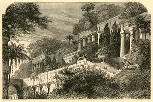 Die hängenden Gärten des antiken Babylon, 1890
