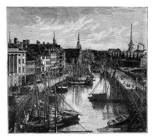 Der Hafen, Kopenhagen, Dänemark von Unbekannt