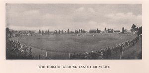 Der Hobart Cricket Ground, Tasmanien, Australien, 1912