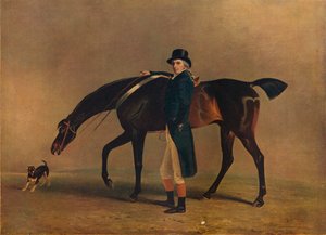Der ehrenwerte Peniston Lamb mit seinem Pferd Assassin, 1770, 1929 von Unbekannt